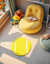 Whimsy Wonders Wool Collection Area Rug -  Tundra Round Yellow  lifestyle 6