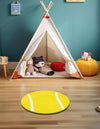 Whimsy Wonders Wool Collection Area Rug -  Tundra Round Yellow  lifestyle 7