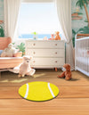 Whimsy Wonders Wool Collection Area Rug -  Tundra Round Yellow  lifestyle 8