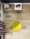 Whimsy Wonders Wool Collection Area Rug -  Tundra Round Yellow  lifestyle 11