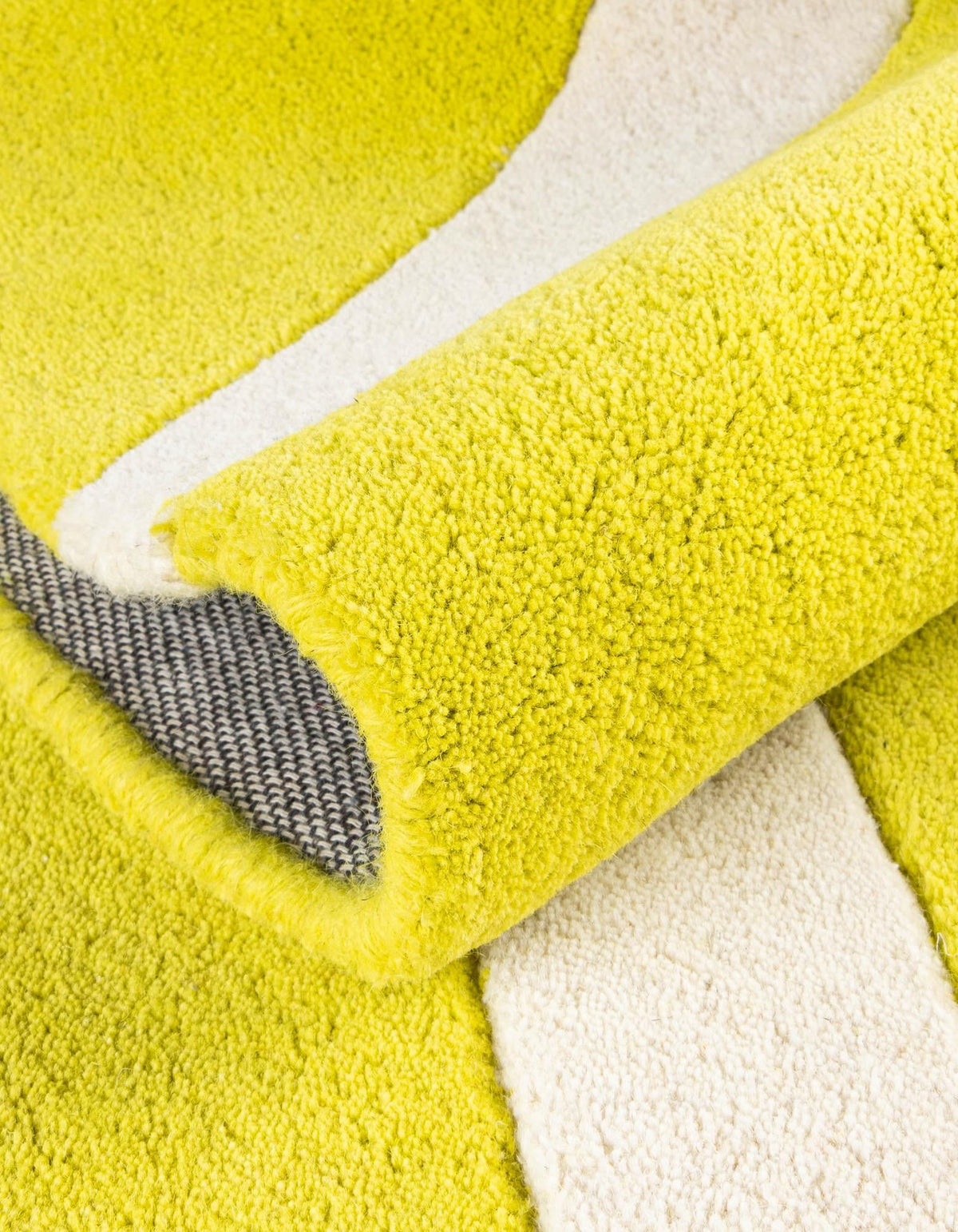 Whimsy Wonders Wool Collection Area Rug -  Tundra Round Yellow  lifestyle 13