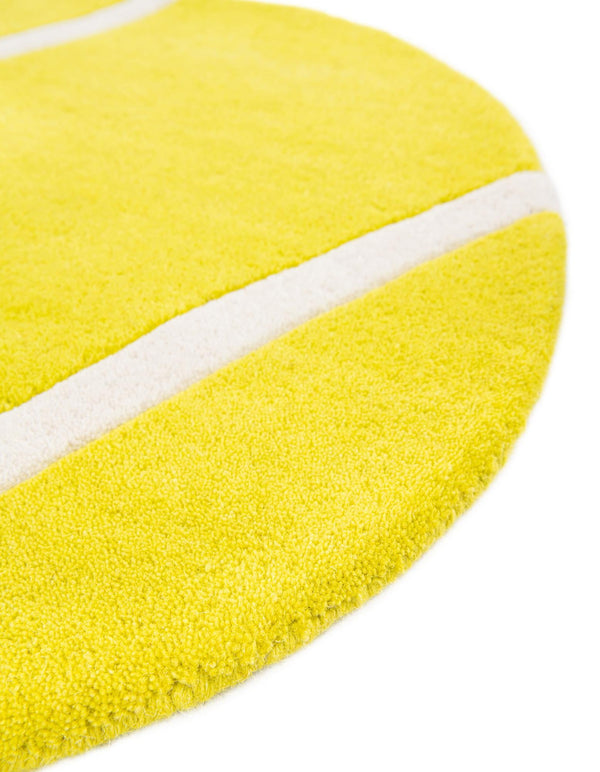 Whimsy Wonders Wool Collection Area Rug -  Tundra Round Yellow  lifestyle 12