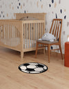 Whimsy Wonders Wool Collection Area Rug -  Volcano Round Black and White  lifestyle 10