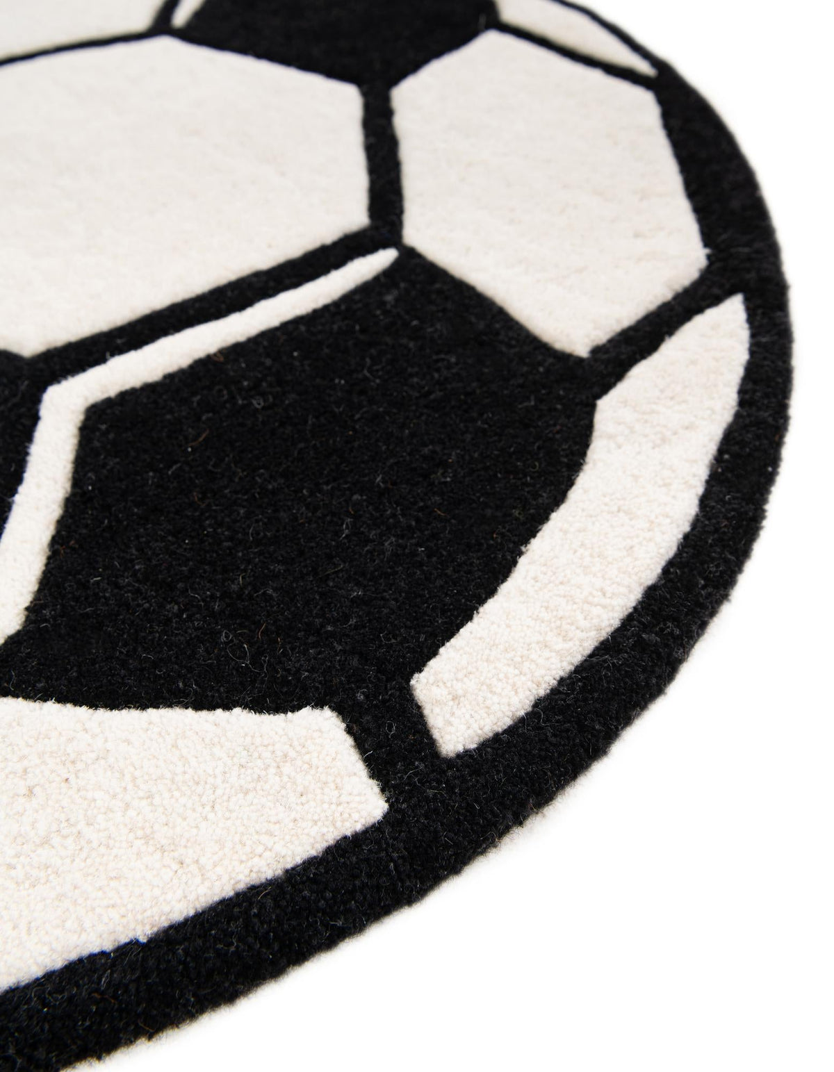 Whimsy Wonders Wool Collection Area Rug -  Volcano Round Black and White  lifestyle 12
