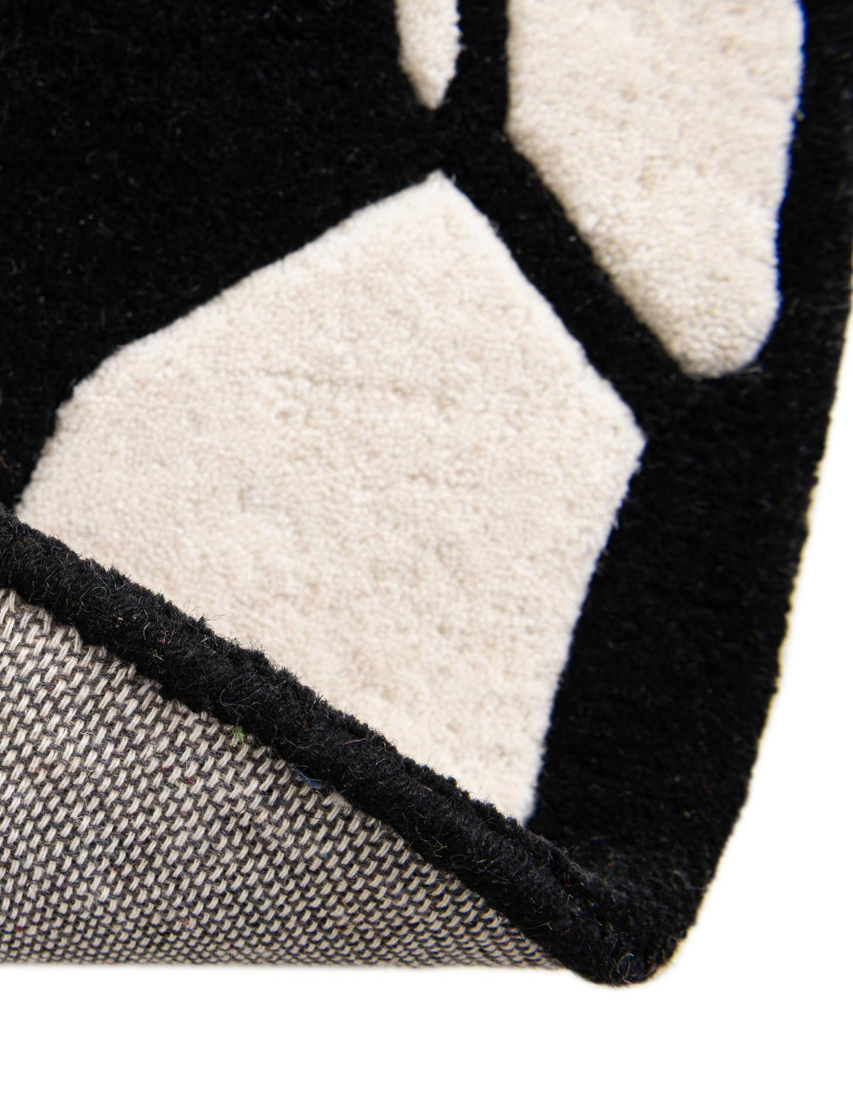 Whimsy Wonders Wool Collection Area Rug -  Volcano Round Black and White  lifestyle 13