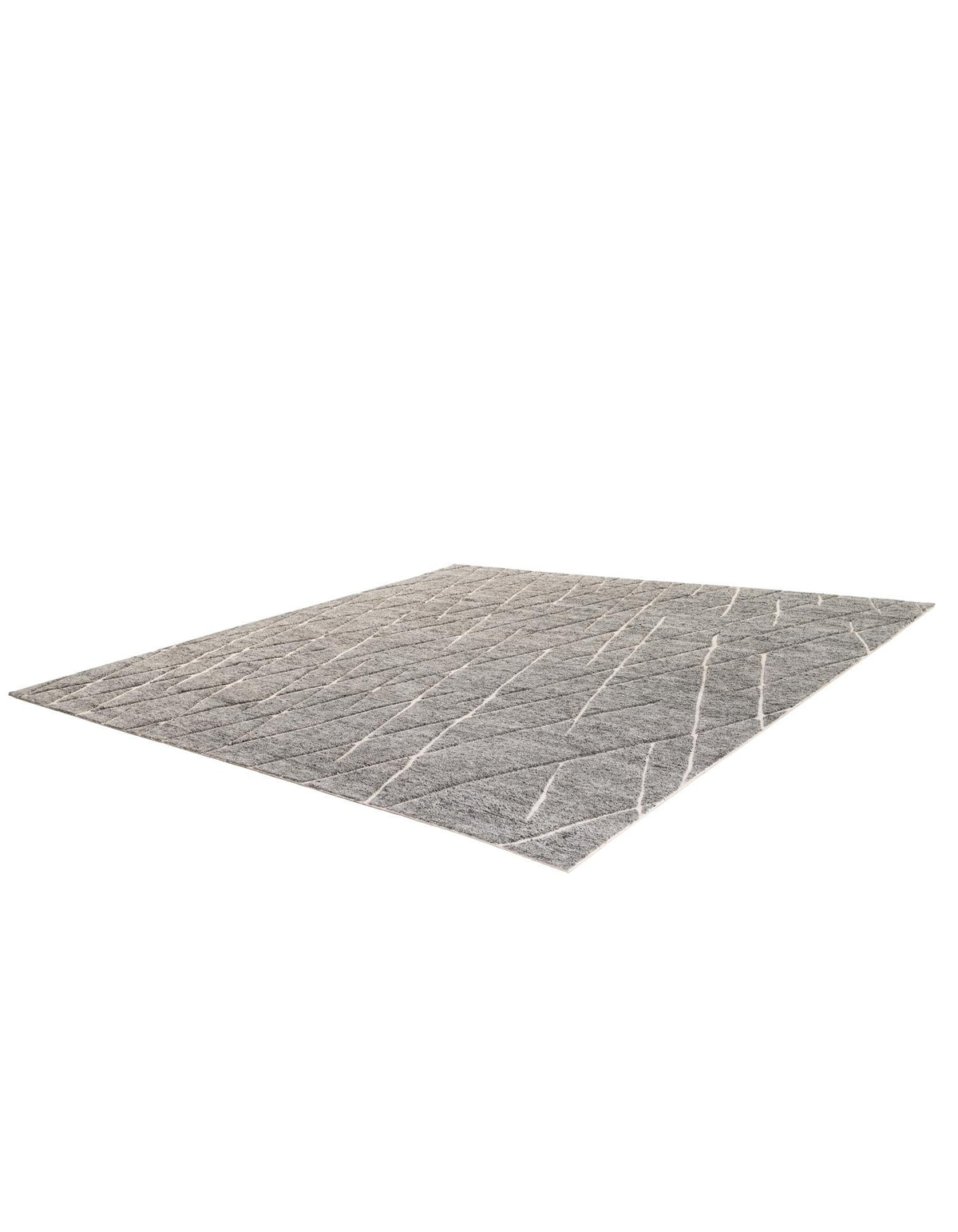 Sahara Berber Wool Collection Area Rug - Marrakesh Square Silver Gray  lifestyle 64