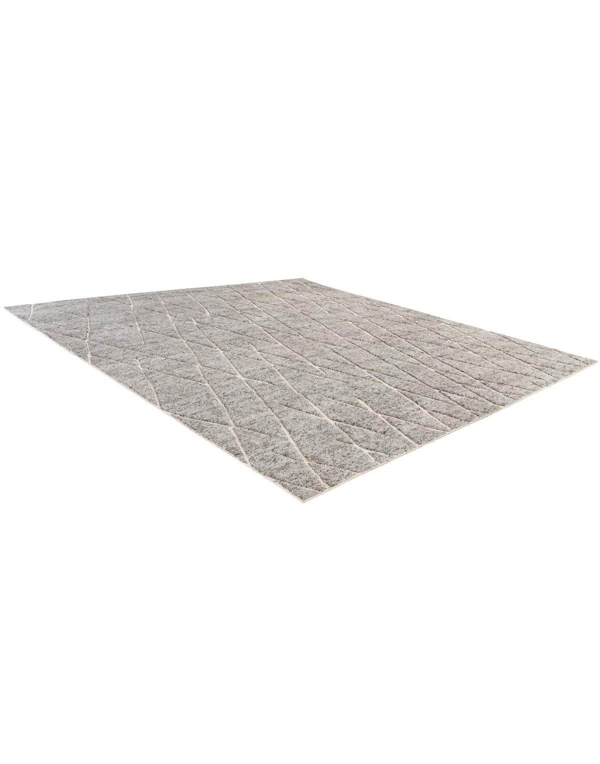 Sahara Berber Wool Collection Area Rug - Marrakesh Square Silver Gray  lifestyle 65