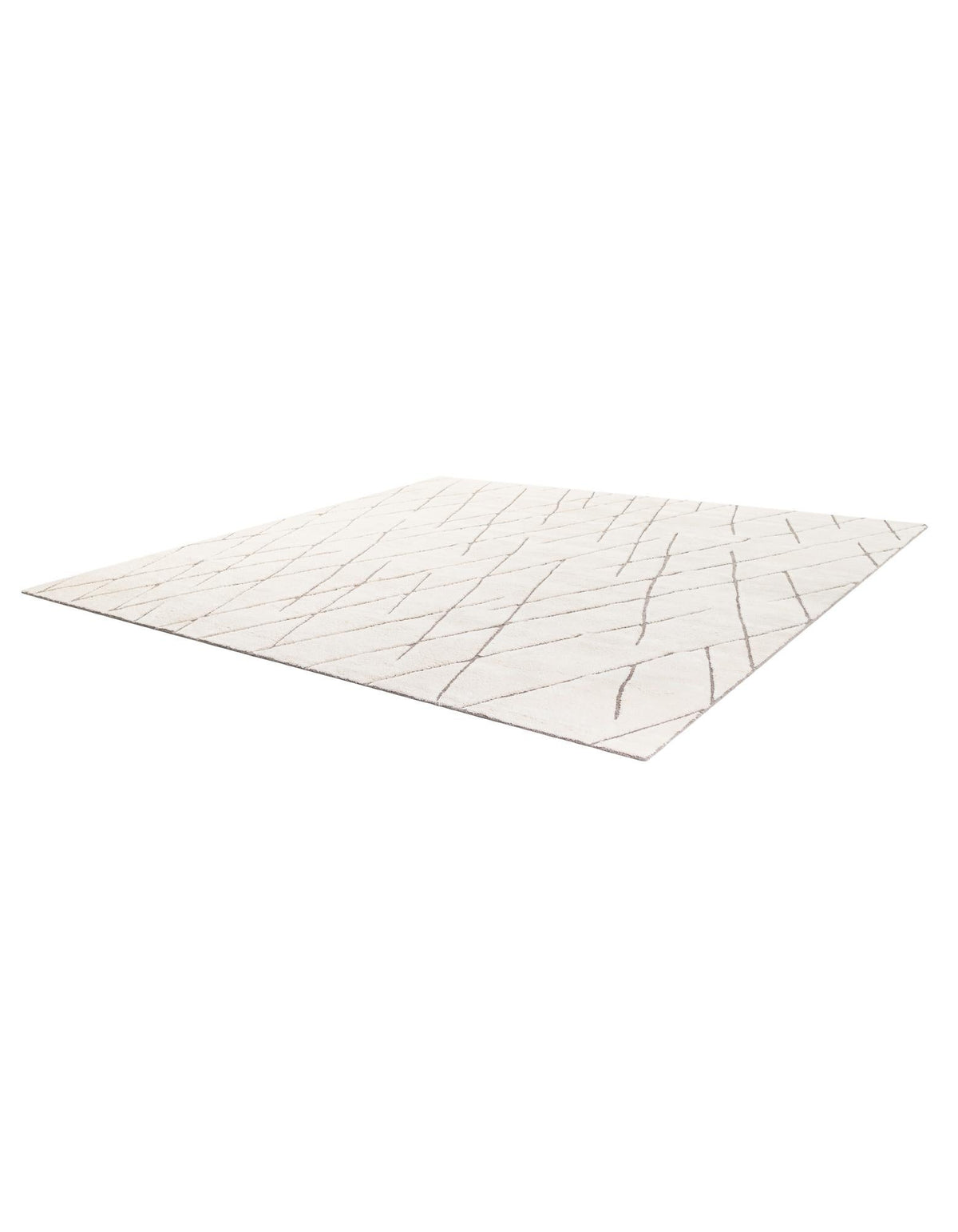 Sahara Berber Wool Collection Area Rug - Marrakesh Square Pure Ivory  lifestyle 62