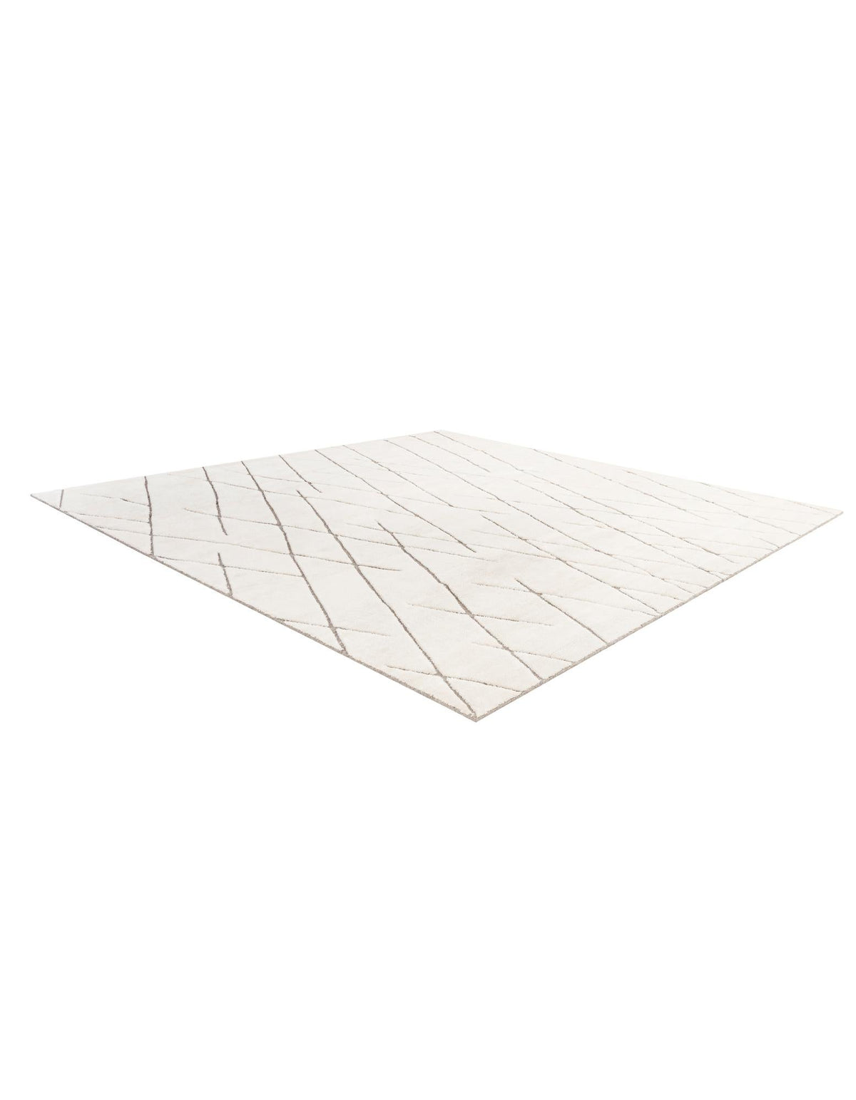 Sahara Berber Wool Collection Area Rug - Marrakesh Square Pure Ivory  lifestyle 63