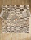 Plaid Savannah Collection Area Rug - Charleston Square Black and Natural  lifestyle 27