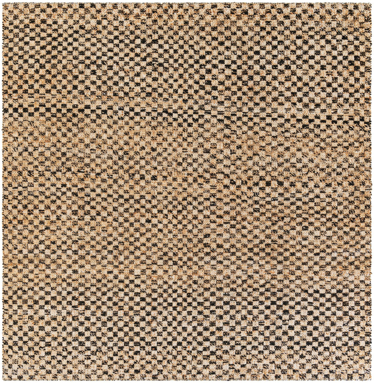 Plaid Savannah Collection Area Rug - Charleston Square Black and Natural  lifestyle 25