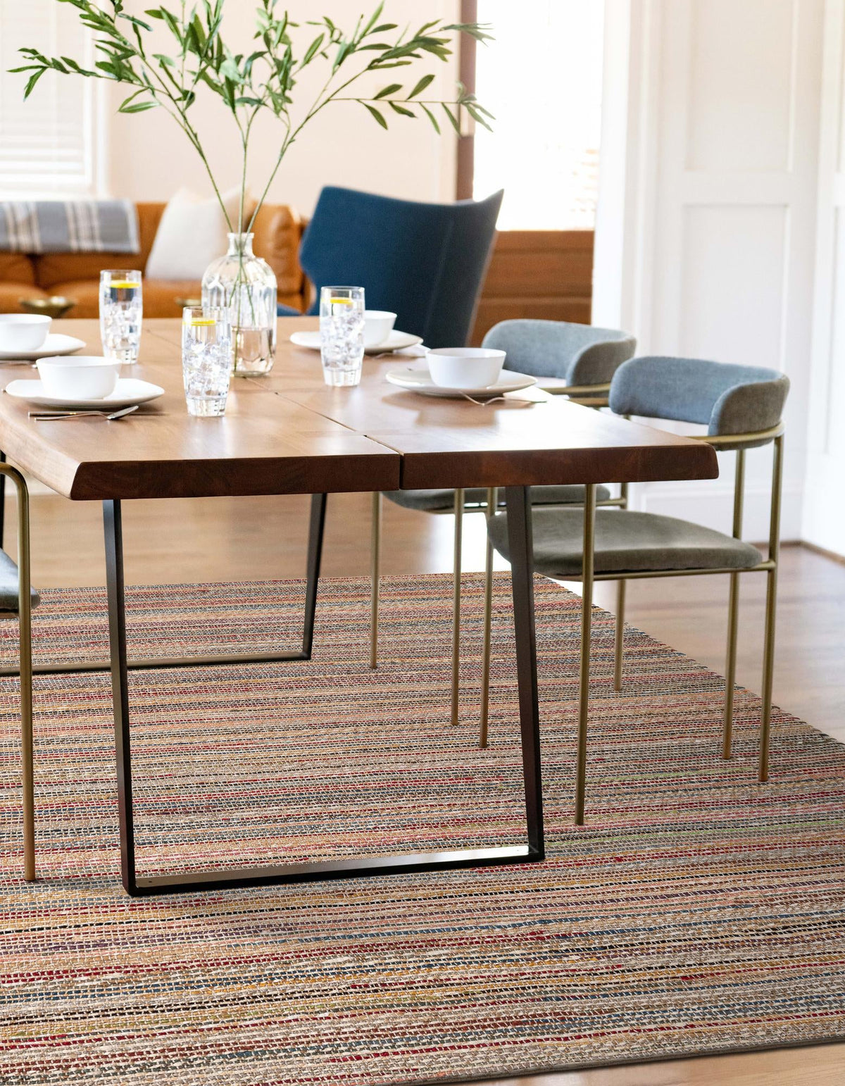Savannah Jute Collection Area Rug - Serengeti Rectangle Multi  lifestyle 4