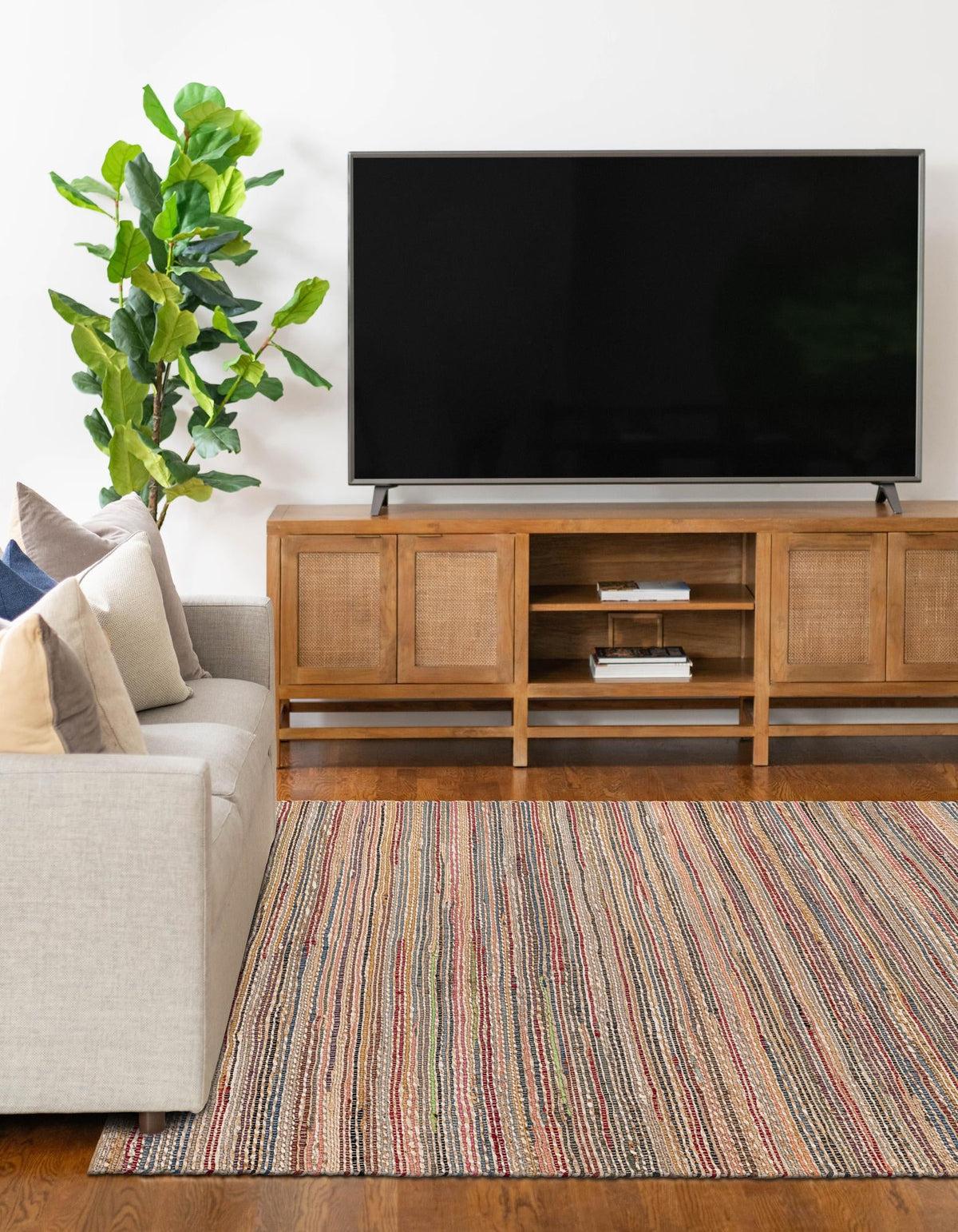 Savannah Jute Collection Area Rug - Serengeti Rectangle Multi  lifestyle 5