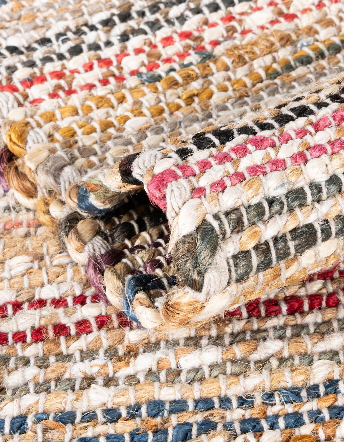 Savannah Jute Collection Area Rug - Serengeti Square Multi  lifestyle 14