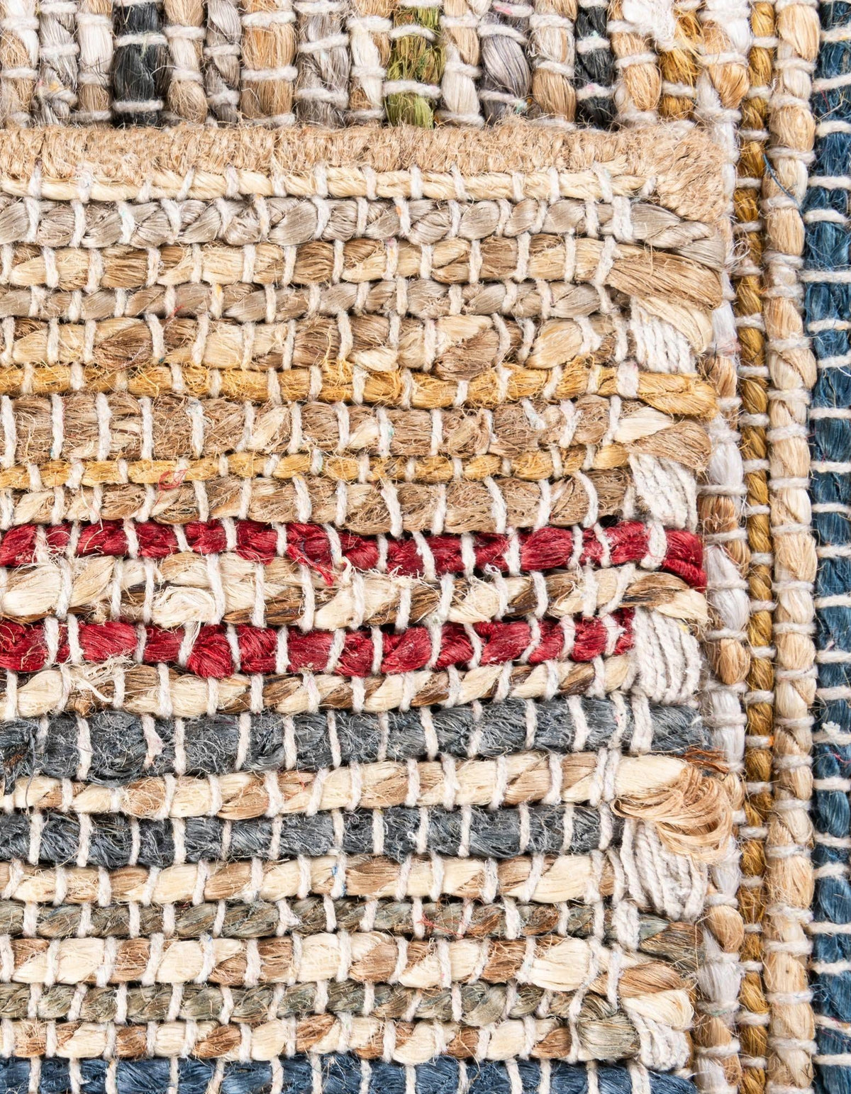 Savannah Jute Collection Area Rug - Serengeti Square Multi  lifestyle 17