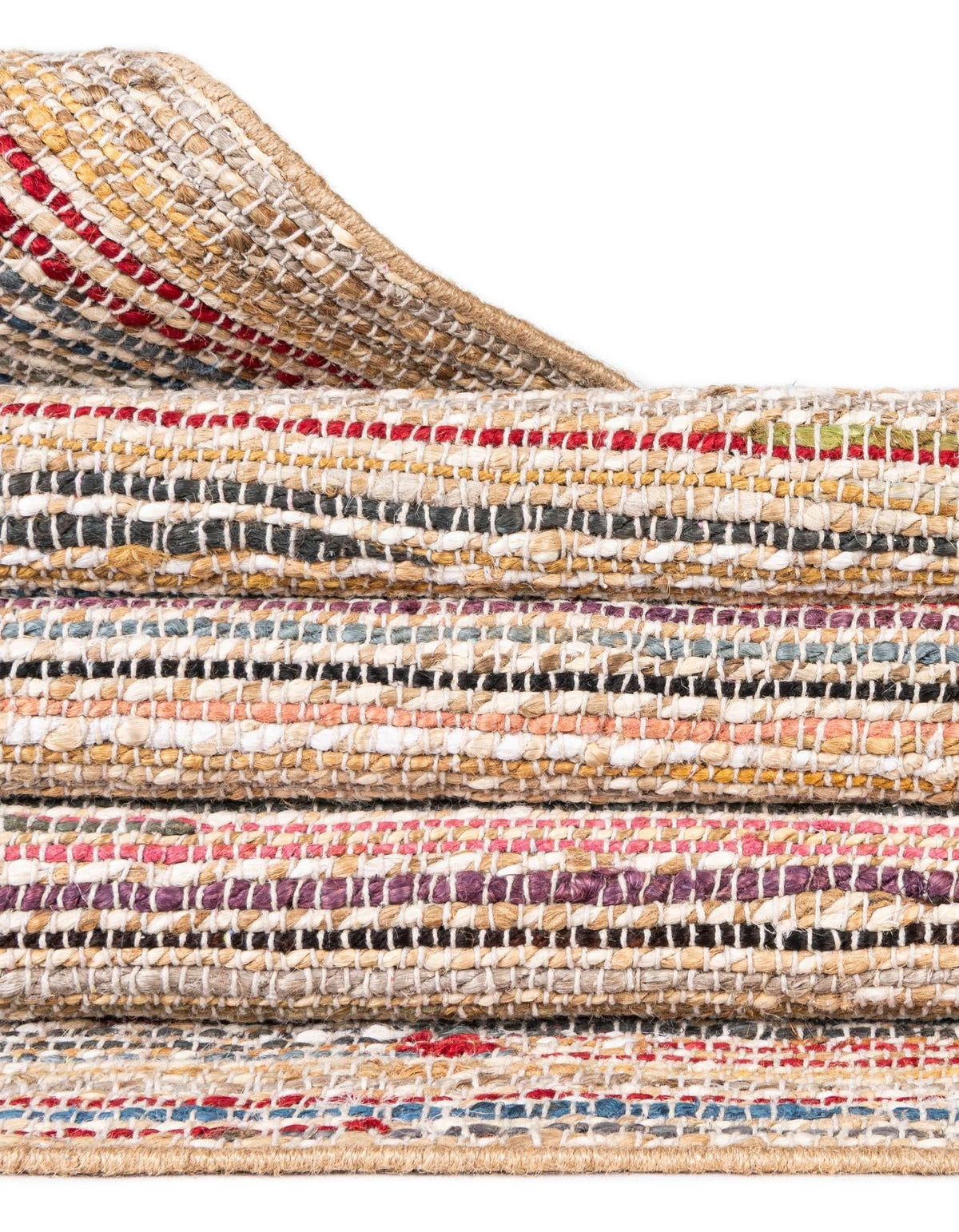 Savannah Jute Collection Area Rug - Serengeti Square Multi  lifestyle 22