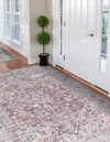 Vintage Memories Collection Area Rug -  Reflection Rectangle Brown  lifestyle 3