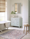 Vintage Memories Collection Area Rug -  Reflection Rectangle Brown  lifestyle 5