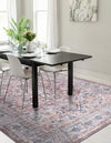 Vintage Memories Collection Area Rug -  Reflection Rectangle Brown  lifestyle 6