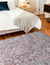 Vintage Memories Collection Area Rug -  Reflection Rectangle Brown  lifestyle 8