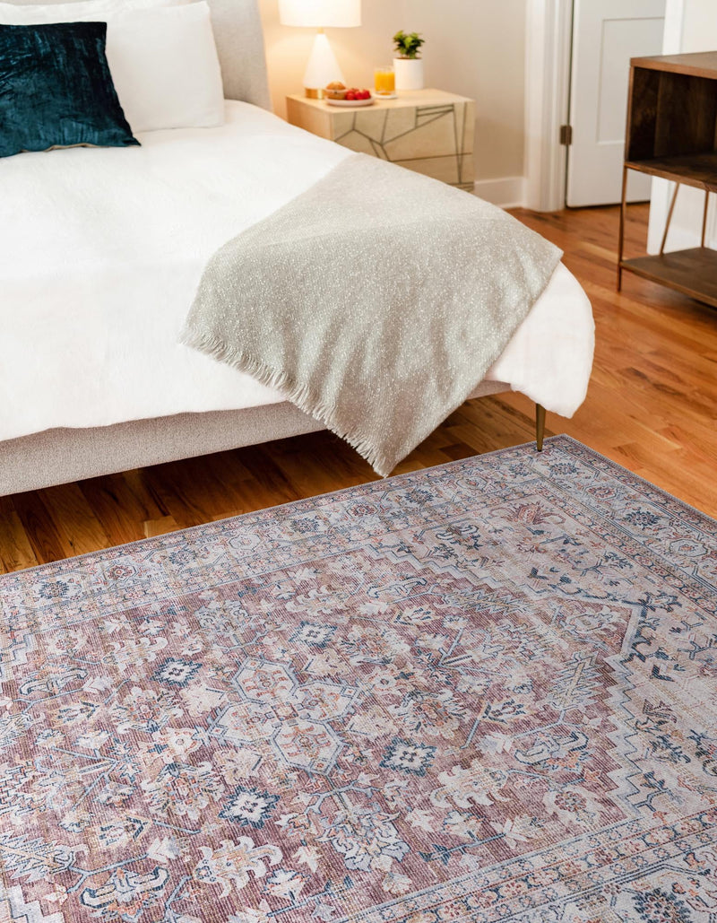 Vintage Memories Collection Area Rug -  Reflection Rectangle Brown  lifestyle 8