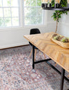 Vintage Memories Collection Area Rug -  Reflection Rectangle Brown  lifestyle 10