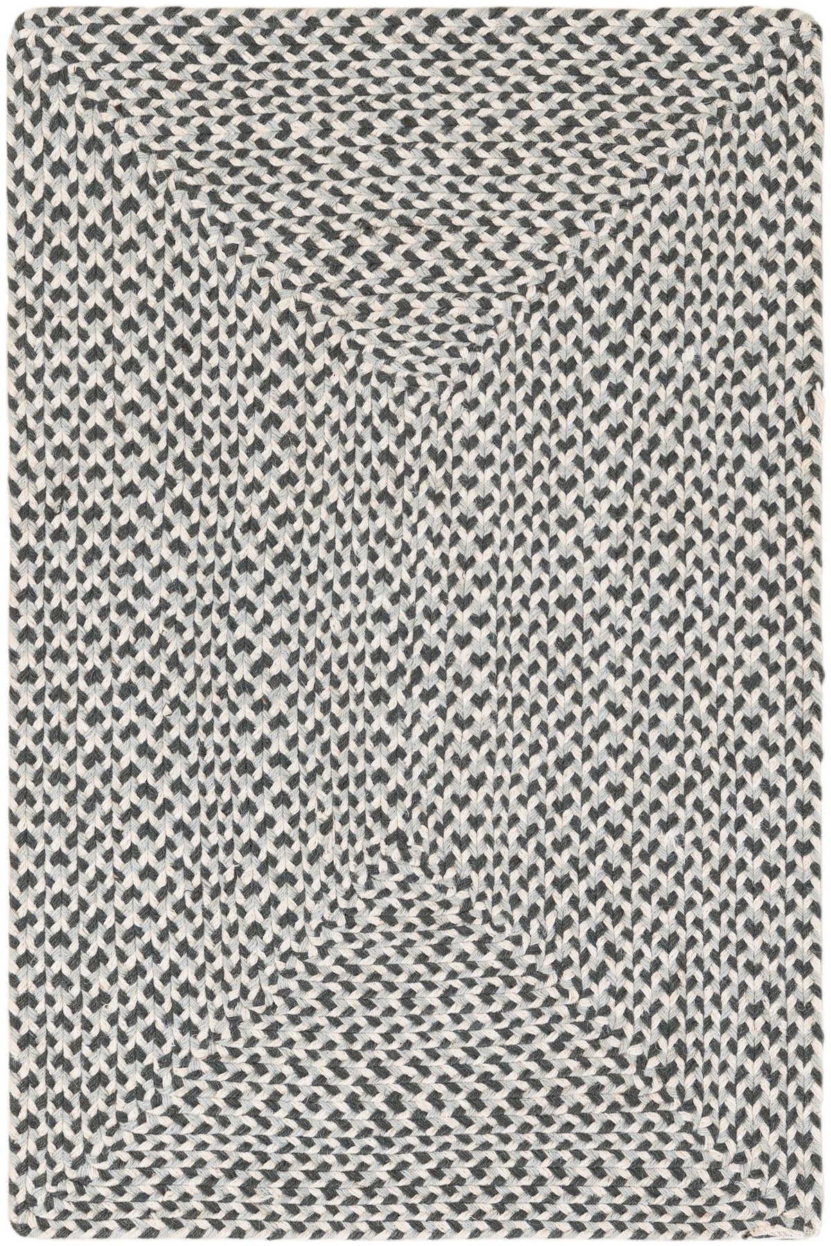 Highland Braided Jute Collection Area Rug - Glenmore (Gray) Rectangle Gray Main