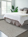 Highland Woven Jute Collection Area Rug - Glenmore (Gray) Rectangle Gray  lifestyle 5