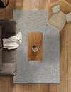 Highland Woven Jute Collection Area Rug - Glenmore (Gray) Rectangle Gray  lifestyle 14