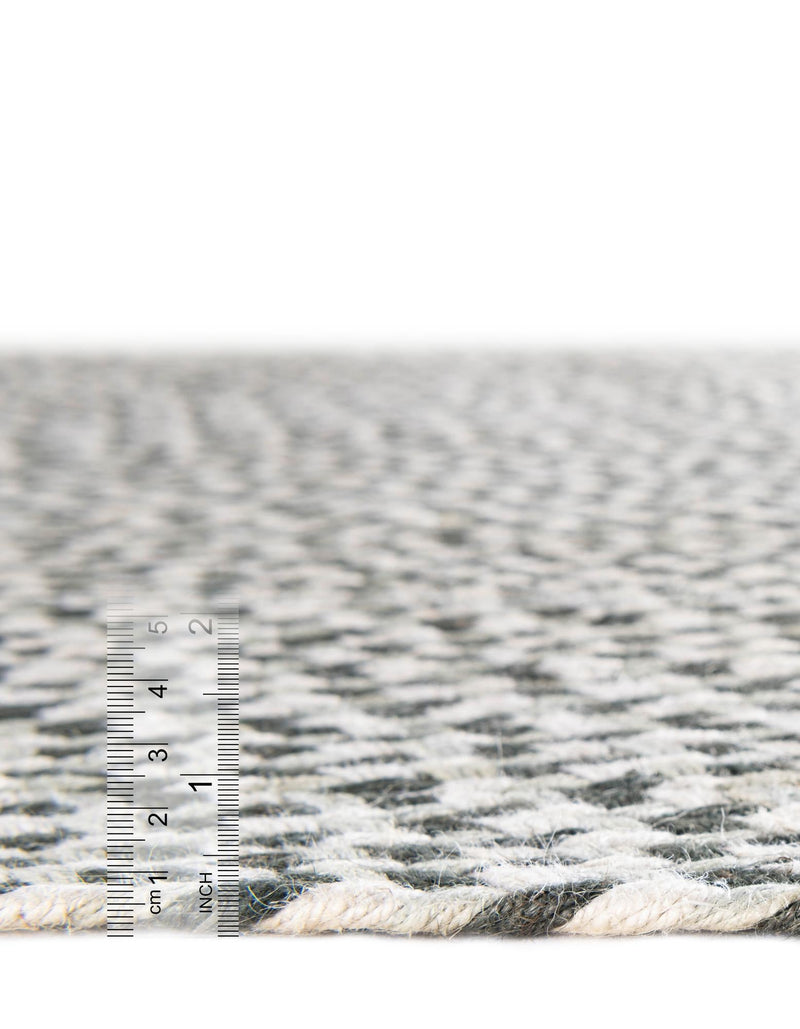 Highland Braided Jute Collection Area Rug - Glenmore (Gray) Rectangle Gray  lifestyle 2