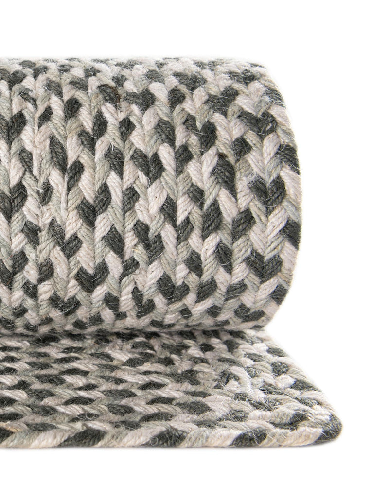 Highland Woven Jute Collection Area Rug - Glenmore (Gray) Rectangle Gray  lifestyle 32