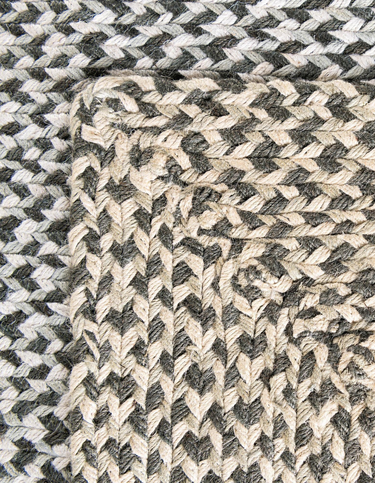 Highland Woven Jute Collection Area Rug - Glenmore (Gray) Rectangle Gray  lifestyle 39