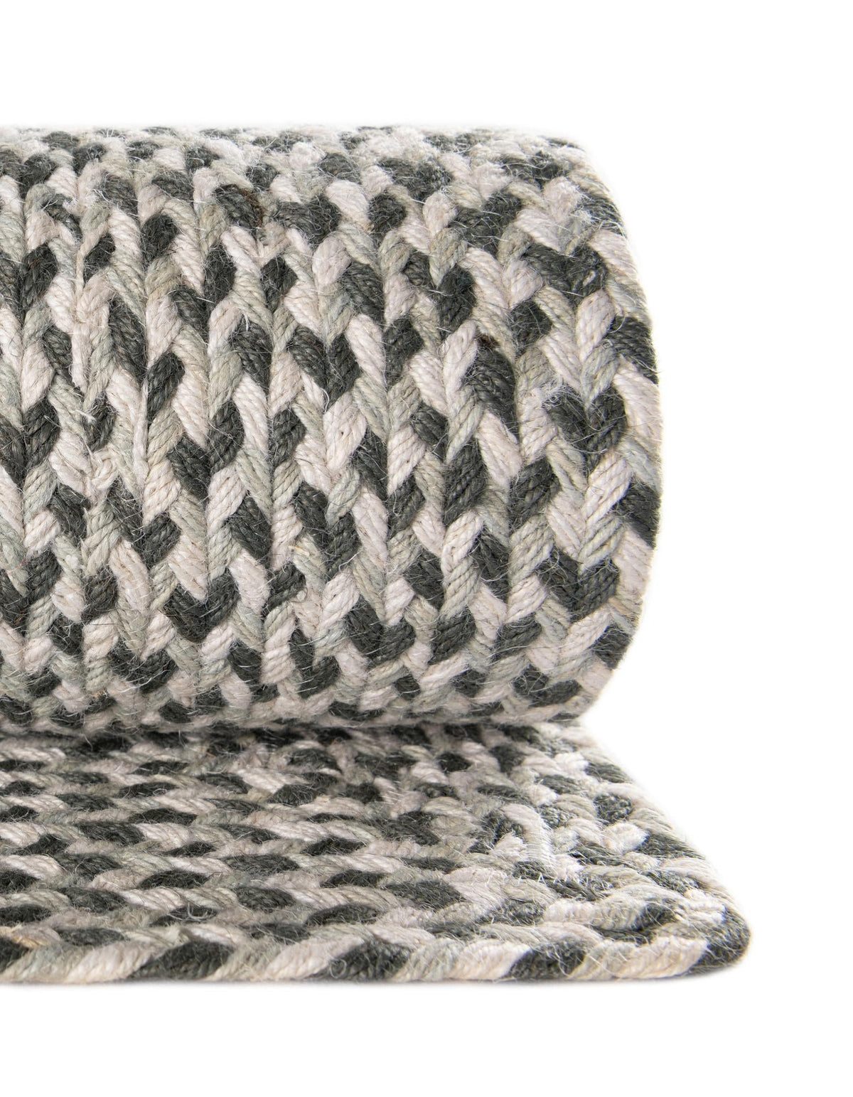 Highland Woven Jute Collection Area Rug - Glenmore (Gray) Rectangle Gray  lifestyle 42