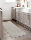Highland Woven Jute Collection Area Rug - Glenmore (Gray) Runner Gray  lifestyle 18