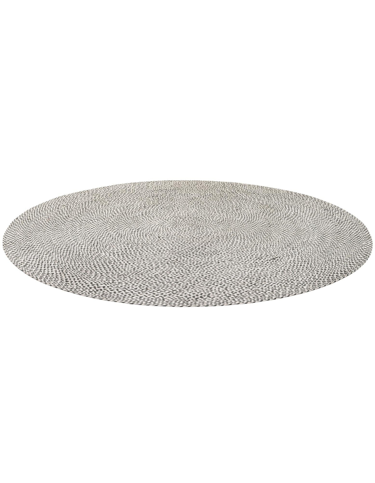 Highland Woven Jute Collection Area Rug - Glenmore (Gray) Round Gray  lifestyle 24