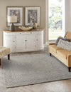 Highland Woven Jute Collection Area Rug - Glenmore (Gray) Square Gray  lifestyle 22