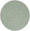Sustainable Strands Indoor-Outdoor Oasis Collection Area Rug -  Sandbar (Green) Round Green  lifestyle 2