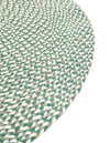 Sustainable Strands Indoor-Outdoor Oasis Collection Area Rug -  Sandbar (Green) Round Green  lifestyle 24
