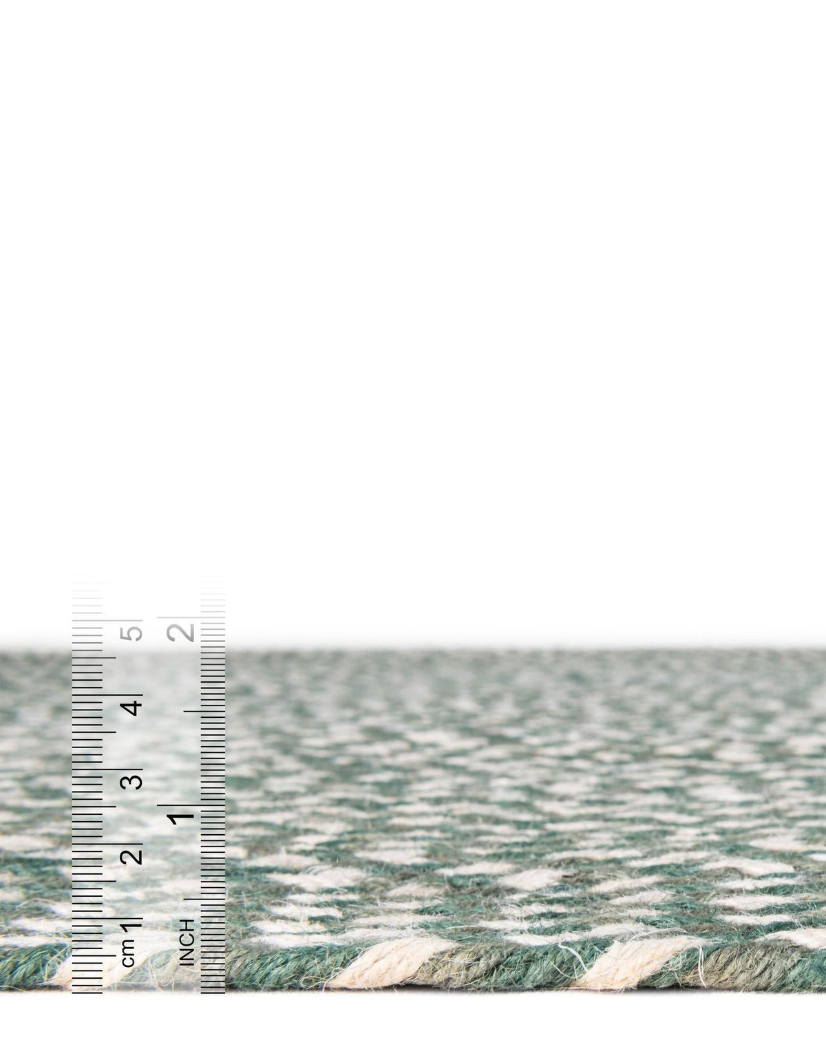 Highland Woven Jute Collection Area Rug - Glenmore (Green) Runner Green  lifestyle 77
