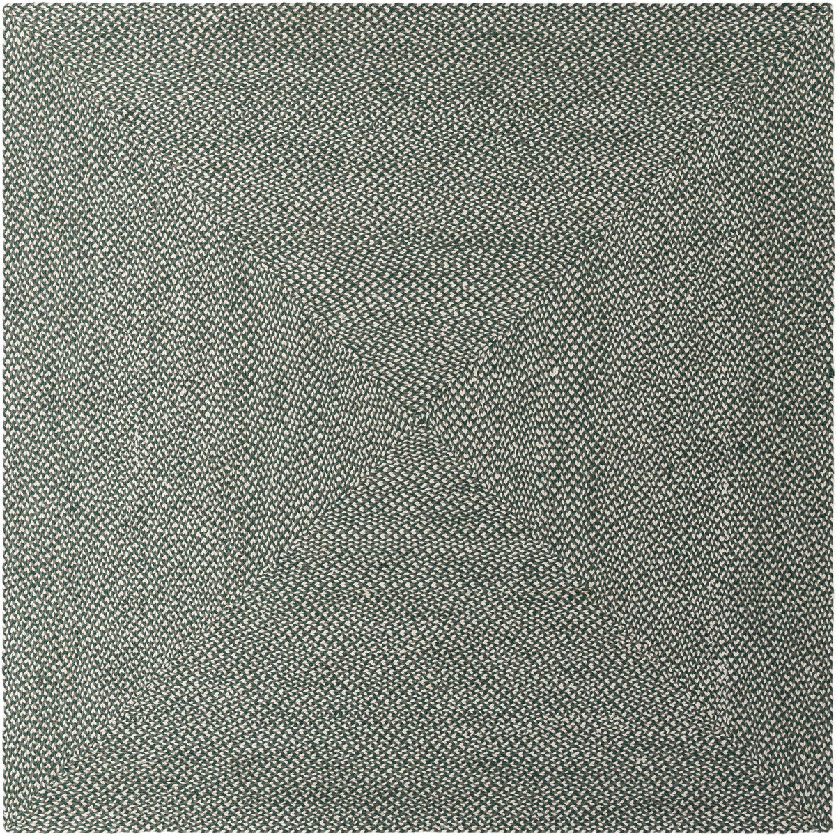 Highland Woven Jute Collection Area Rug - Glenmore (Green) Square Green  lifestyle 21