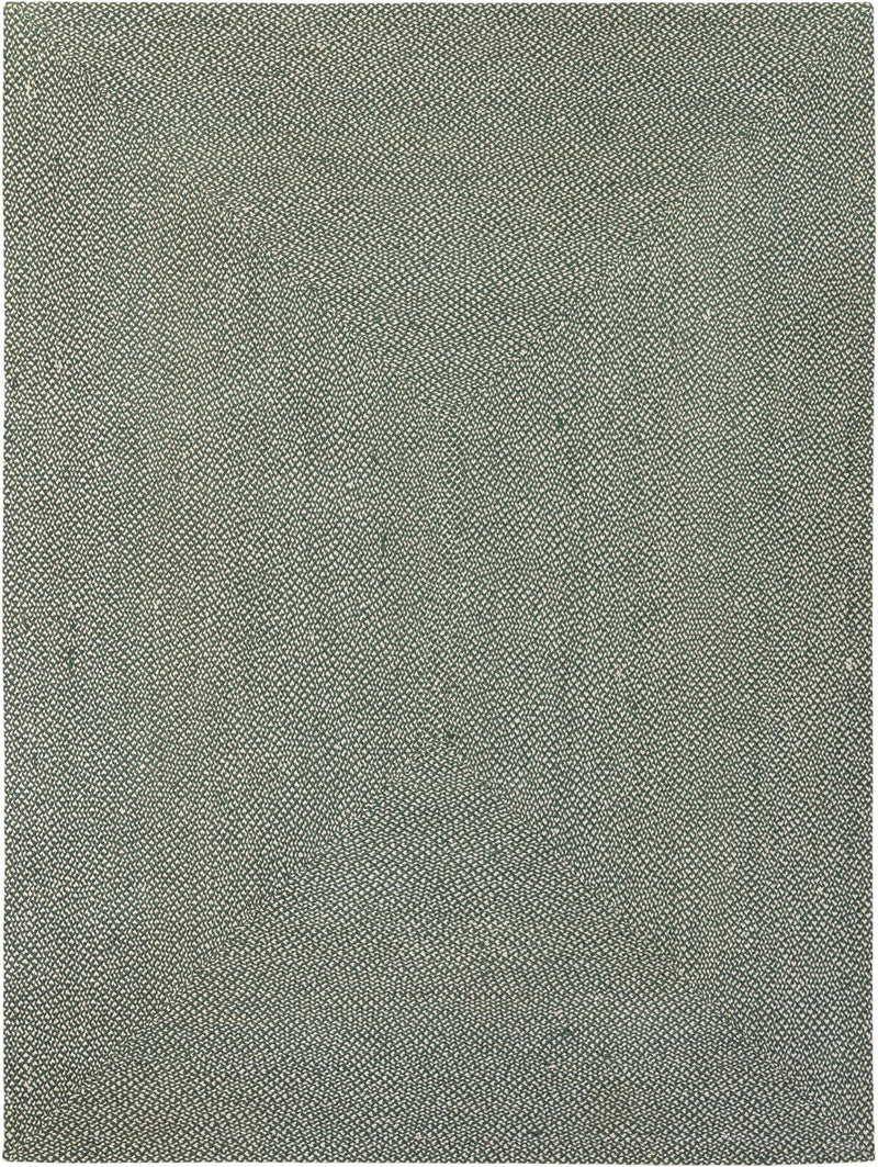 Sustainable Strands Indoor-Outdoor Oasis Collection Area Rug -  Sandbar (Green) Rectangle Green Main