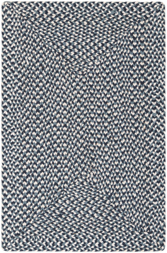 Highland Braided Jute Collection Area Rug - Glenmore (Navy Blue) Rectangle Navy Blue Main