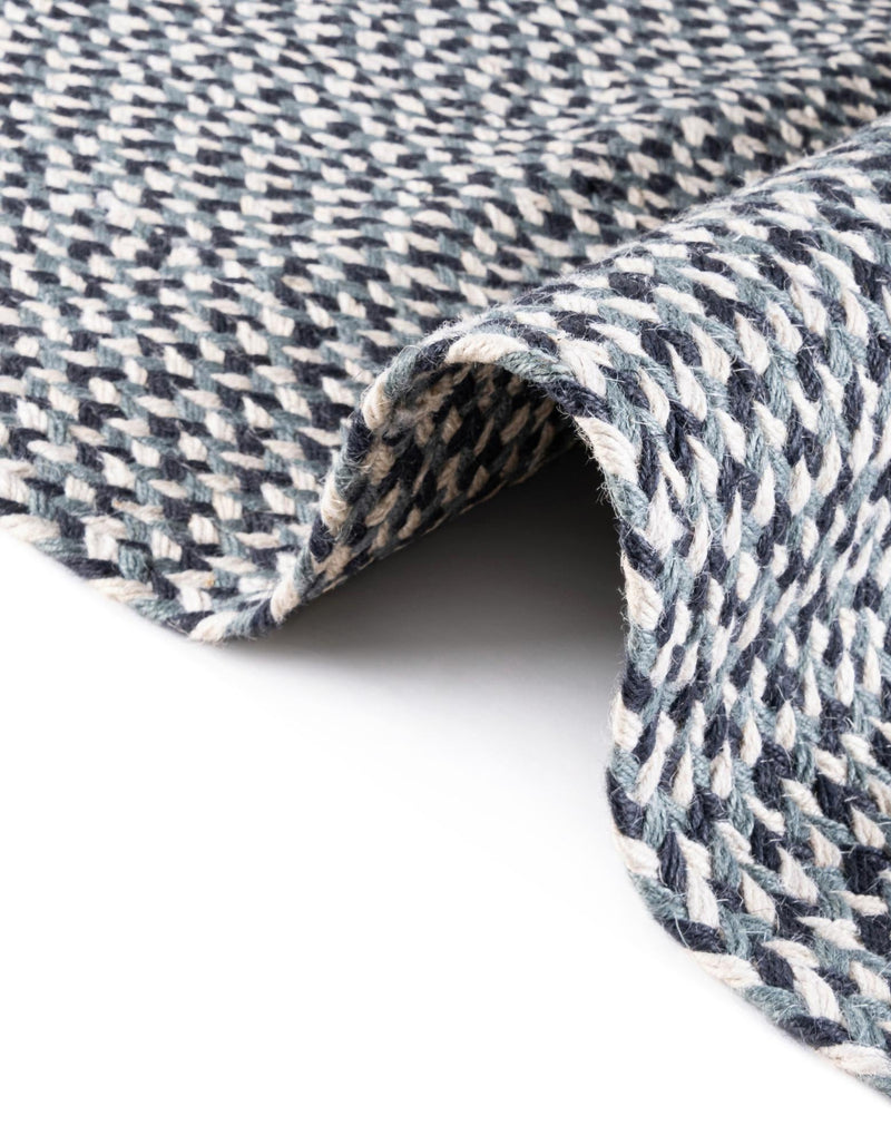 Highland Woven Jute Collection Area Rug - Glenmore (Navy Blue) Rectangle Navy Blue  lifestyle 30
