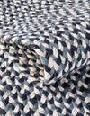 Sustainable Strands Indoor-Outdoor Oasis Collection Area Rug -  Sandbar (Navy Blue) Round Navy Blue  lifestyle 26