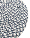Sustainable Strands Indoor-Outdoor Oasis Collection Area Rug -  Sandbar (Navy Blue) Round Navy Blue  lifestyle 12