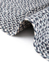 Sustainable Strands Indoor-Outdoor Oasis Collection Area Rug -  Sandbar (Navy Blue) Round Navy Blue  lifestyle 34