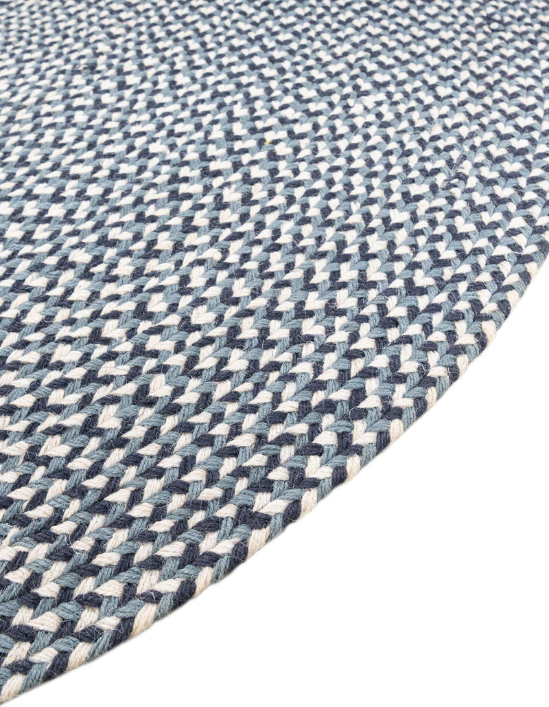 Sustainable Strands Indoor-Outdoor Oasis Collection Area Rug -  Sandbar (Navy Blue) Oval Navy Blue  lifestyle 52