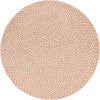 Sustainable Strands Indoor-Outdoor Oasis Collection Area Rug -  Sandbar (Light Brown) Round Light Brown Main