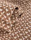 Sustainable Strands Indoor-Outdoor Oasis Collection Area Rug -  Sandbar (Light Brown) Round Light Brown  lifestyle 37