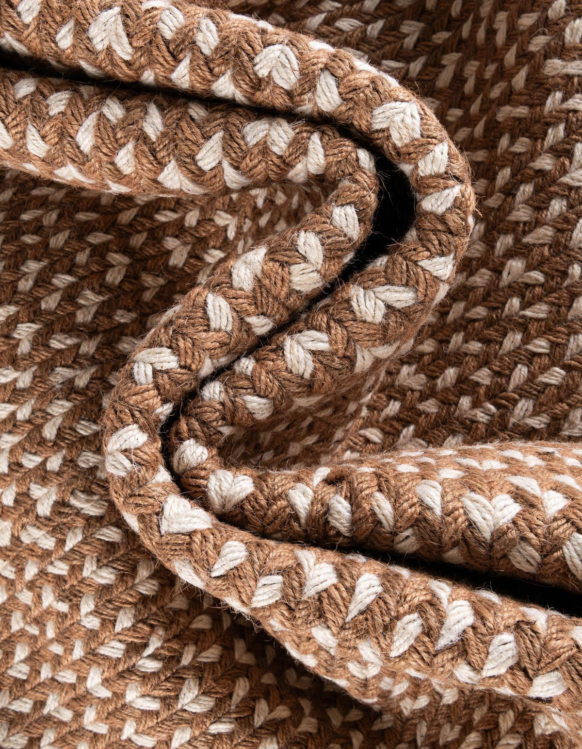 Highland Woven Jute Collection Area Rug - Glenmore (Light Brown) Runner Light Brown  lifestyle 71